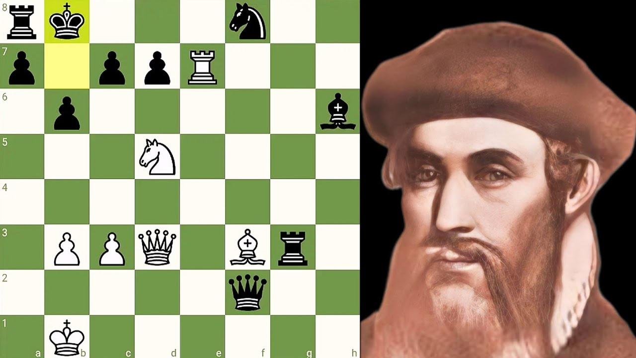 Forced mate in 7 move ! Study by Philipp Stamma