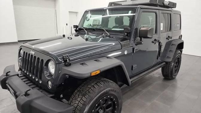 2016 JEEP WRANGLER SPORT UNLIMITED 4 DOOR RHINO CLEARCOAT 4K WALKAROUND ...