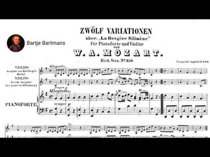 Mozart - 2 Sets of Variations for Violin and Pianoforte (1781)