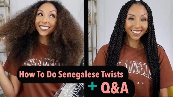 How To Do Senegalese Twists on Curly Hair + Q&A | BiancaReneeToday