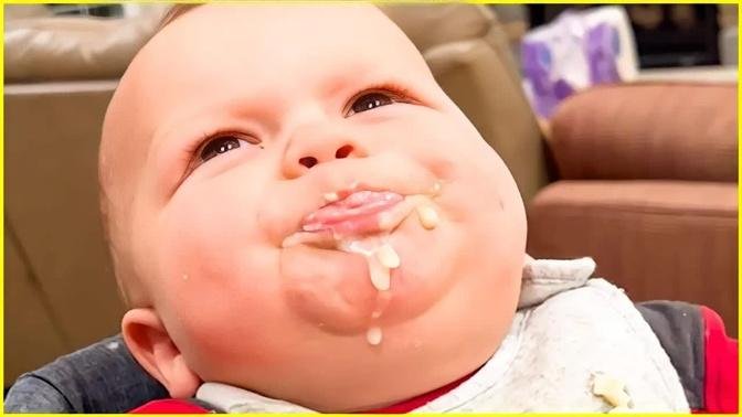 Funny Baby Loves Food - Baby Eating Compilation | Peachy Vines