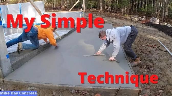 DIY Concrete Patio Slab Pour & Finish (How we pour and broom finish concrete)
