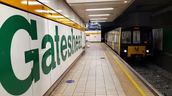 Tyne & Wear Metro Trains at Gateshead on Monday 16th May 2022.