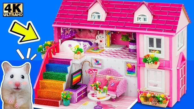 DIY Miniature Cardboard House #145 ❤️ Build Super Cute Pink House from Cardboard for Lovely Hamster