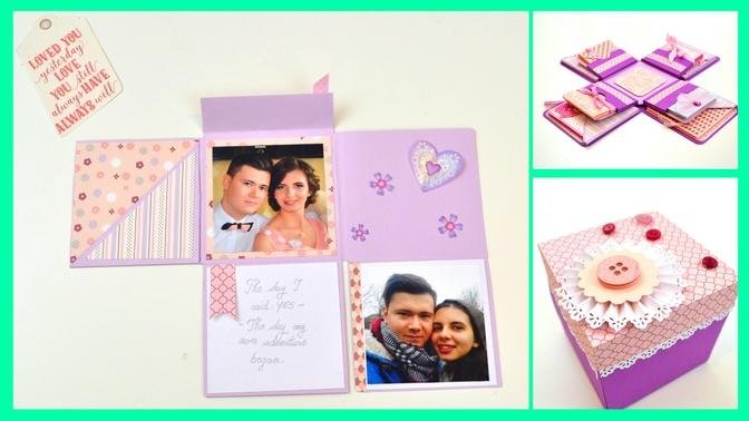 DIY Crafts - DIY Photo Album for Boyfriend - How to make a Folding Mini Album - Photo Album Tutorial