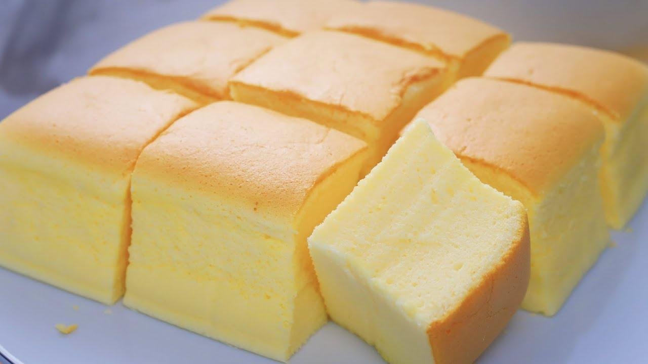 双重芝士古早蛋糕, 不开裂不回缩  Double Cheese Castella Cake/Japanese Cotton Cake,  super soft & moist