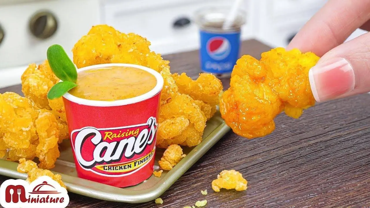 DIY Miniature Raising Cane's Chicken Tenders | Cane's Chicken Recipe At Home |ASMR Cooking Mini Food