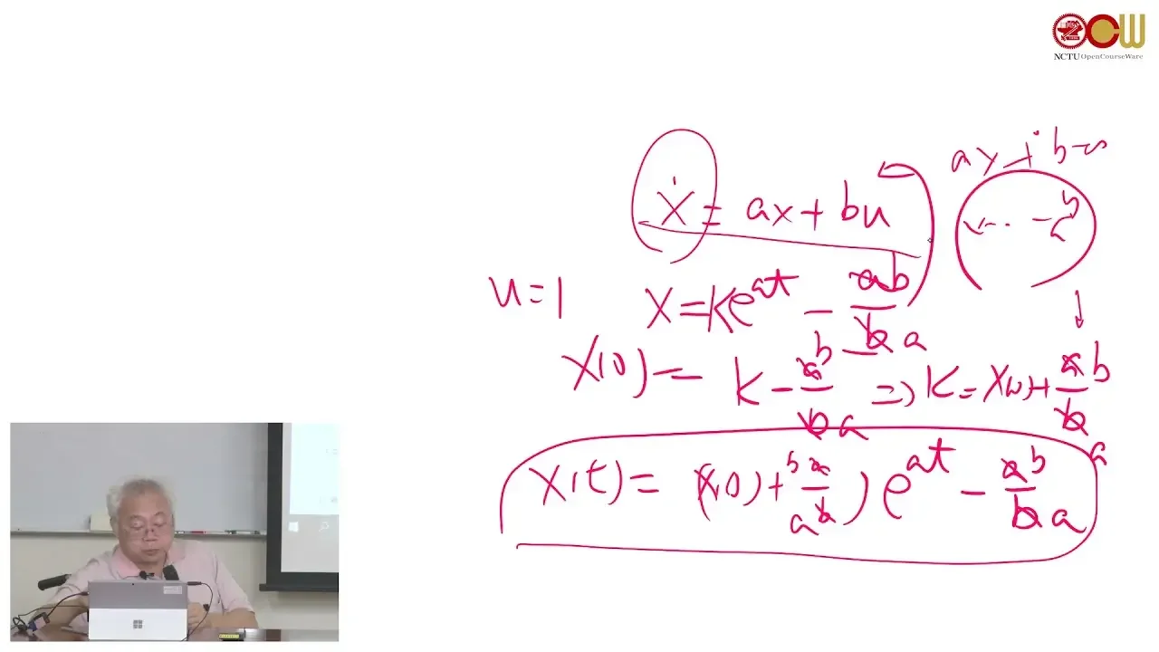 自動控制系統 - Ch2 數學基礎 Mathematical Foundation (2/5)