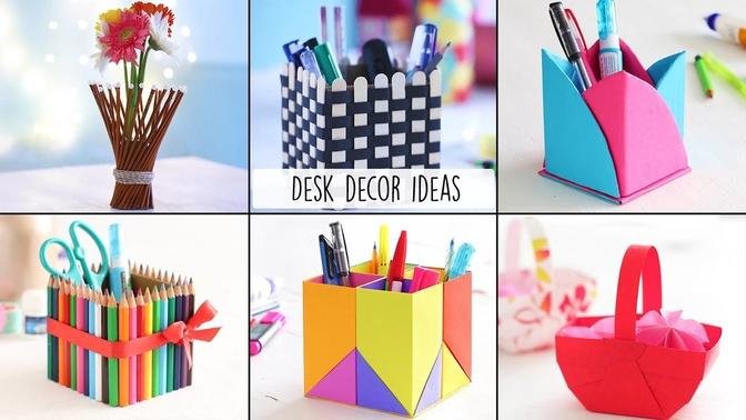 6 Easy Desk Decor Ideas _ Desk Decor _ Craft Ideas.