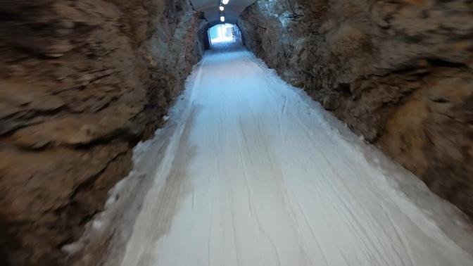 Snowboarding the Infamous Tunnel Run - Alpe d'Huez