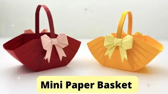 Diy Mini Paper Basket