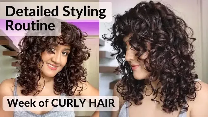 Detailed Styling Routine for 2c-3a Curly Hair + a week of CURLY HAIR ft.  TRUE