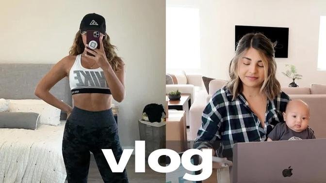 VLOG: Work from Home, Grocery Haul & Cook with Me! | Eman