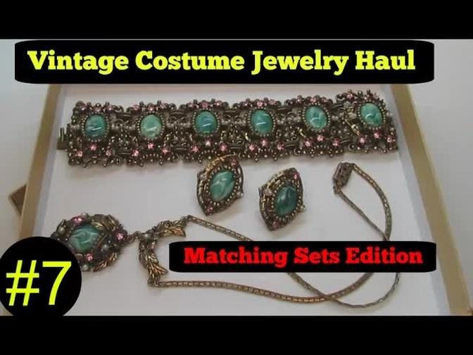 Vintage Costume Jewelry Haul #7 May 2016 High End Collection Ep 02 Sets
