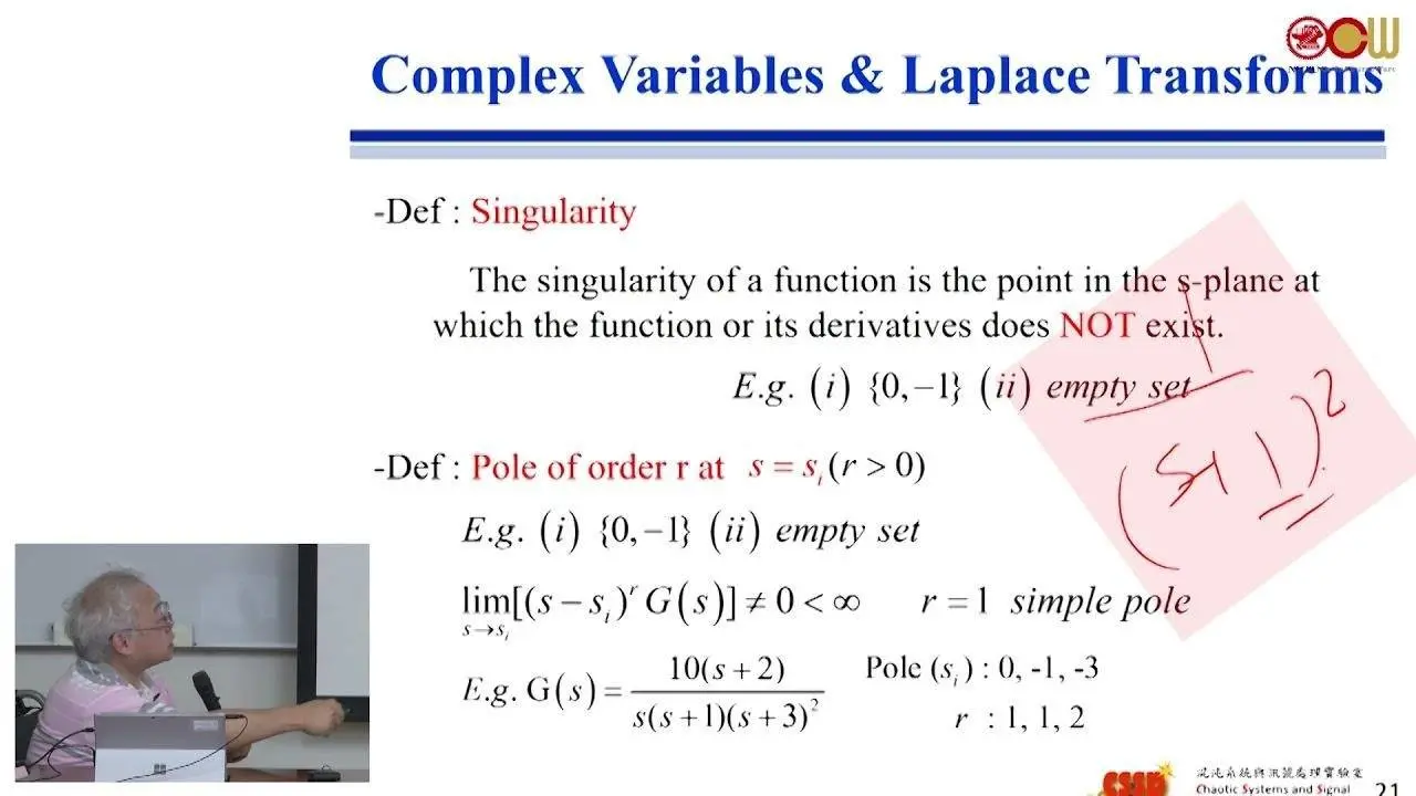 自動控制系統 - Ch2 數學基礎 Mathematical Foundation (1/5)