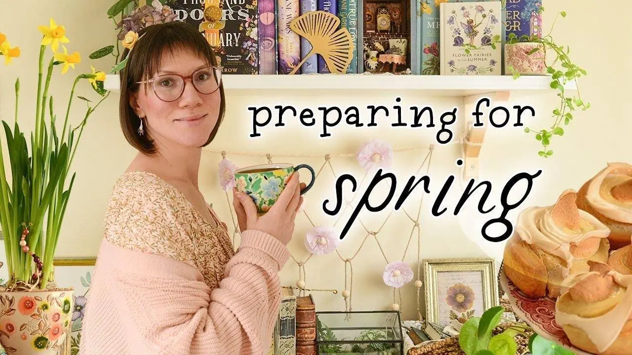Cozy Spring: decorate with me for an upcoming season 🌷 inspiring cottagecore crafts 🖌️ art vlog