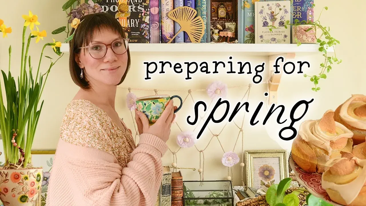 Cozy Spring: decorate with me for an upcoming season 🌷 inspiring cottagecore crafts 🖌️ art vlog