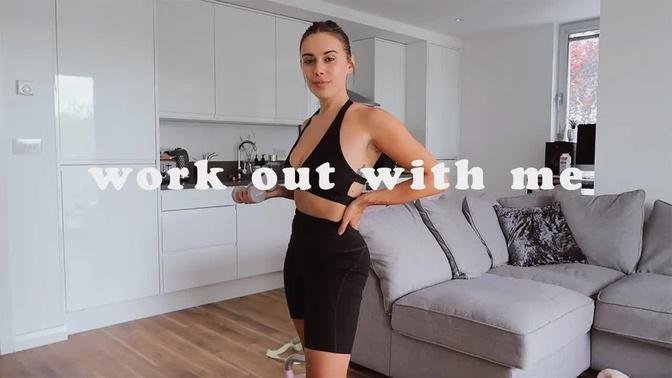 WORK OUT WITH ME + WHAT I EAT | Hello October