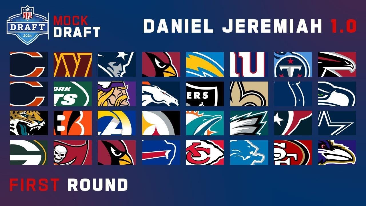 2024 FULL First Round Mock Draft Daniel Jeremiah 1.0 Videos NFL