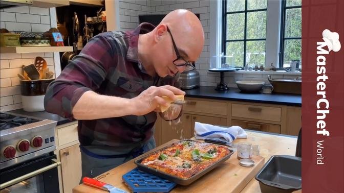 Michael Symon's Sicilian-styled Pizza At Home
