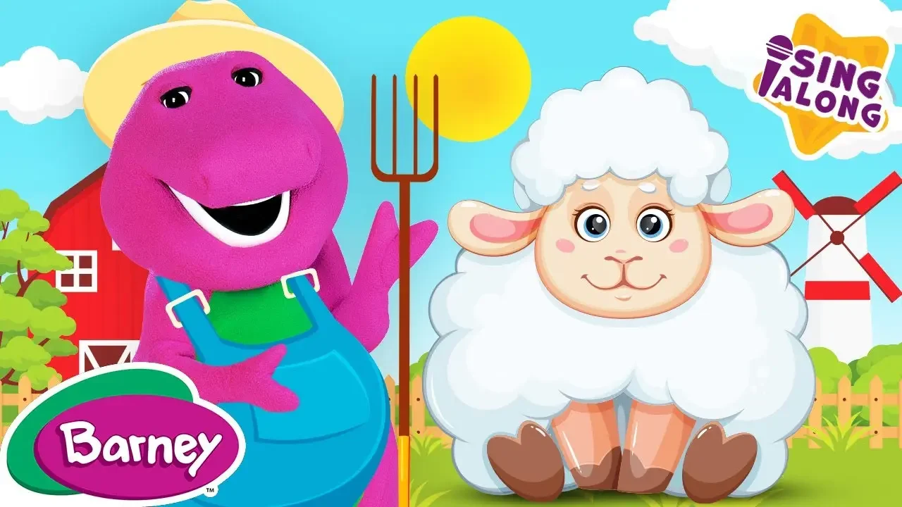 Sleep & Sheep! | Farm Animals Song for Kids | Barney the Dinosaur ...