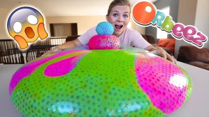 GIANT ORBEEZ WATER BALLOON! What Happens?! | Videos | SoCassie | Gan ...