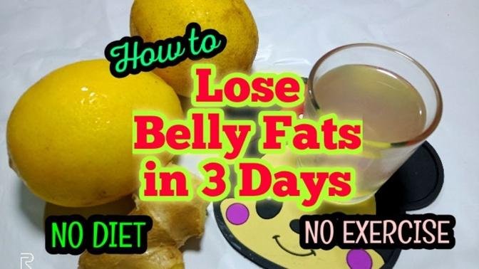 How to lose Belly Fat in 3 days Super Fast! NO DIET-NO EXERCISE