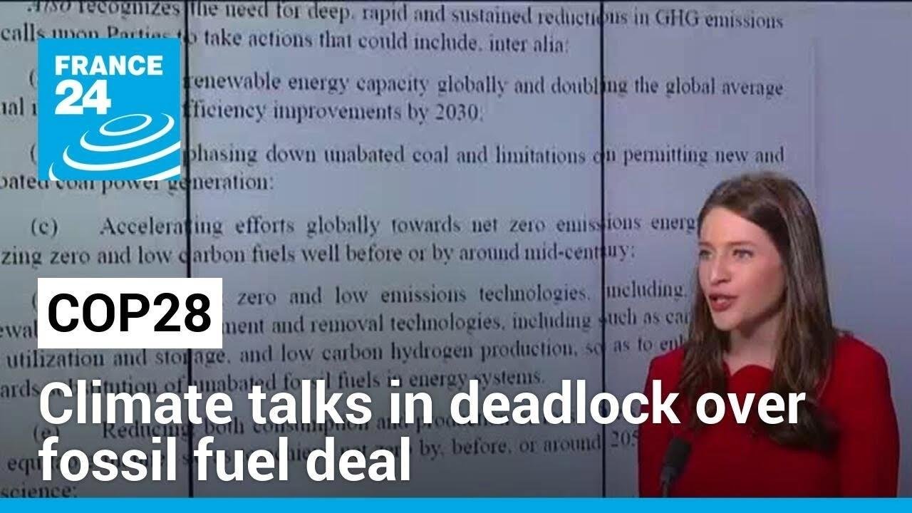COP28 talks enter last day with no deal in sight on fossil fuels • FRANCE 24 English