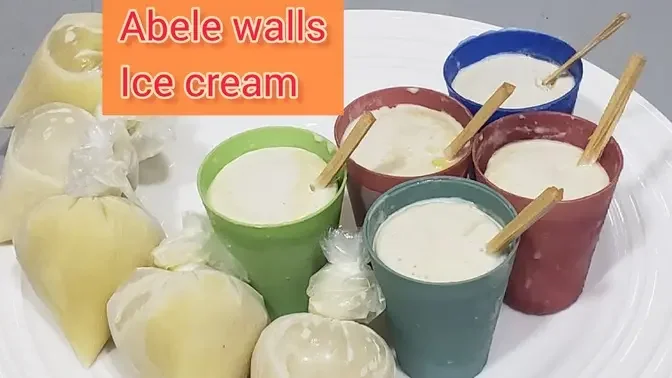 HOW TO MAKE Ghanaian COCONUT 🥥 ICE CREAM ABELLE WALLS __ STEP BY STEP