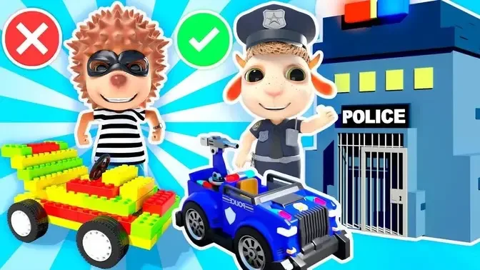 Baby Dolly Candy Shop was Stolen | Baby Sheriff | Policeman Pretend Play |  Dolly and