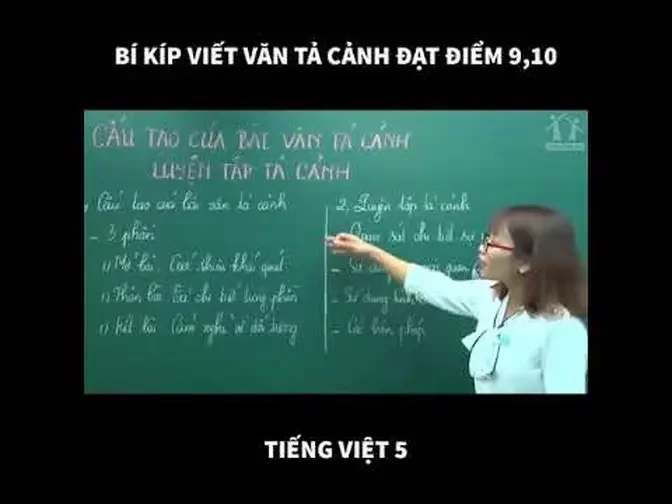 HƯỚNG DẪN HỌC SINH BÍ KÍP LÀM BÀI VĂN MIÊU TẢ ĐẠT ĐIỂM SỐ CAO _ CÔ TRẦN THU HOA - HOCMAI