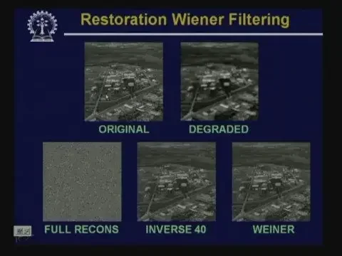 Lecture - 24 Image Restoration -III