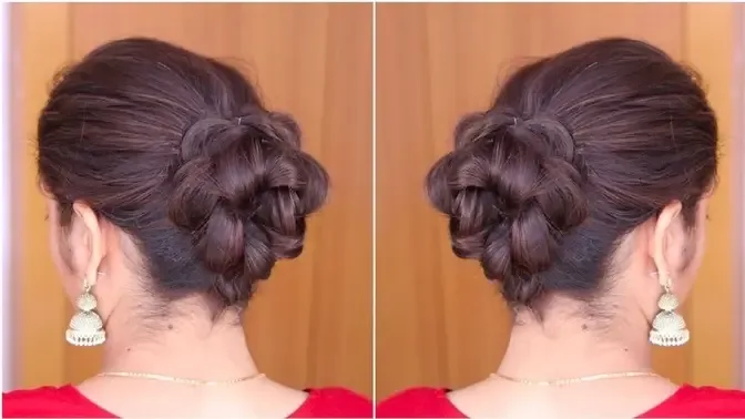 Very Easy Messy Bun Hairstyle For Girls Beautiful Messy Bun Hairstyle Juda  Hairstyle By Self