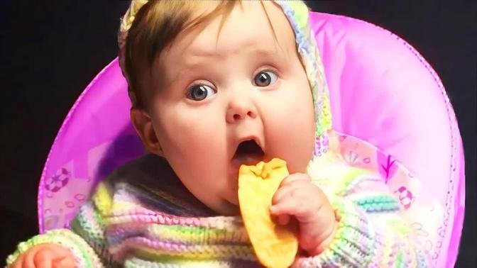 Cute Baby Eating Compilation - Funny Baby Loves Food || Cool Peachy