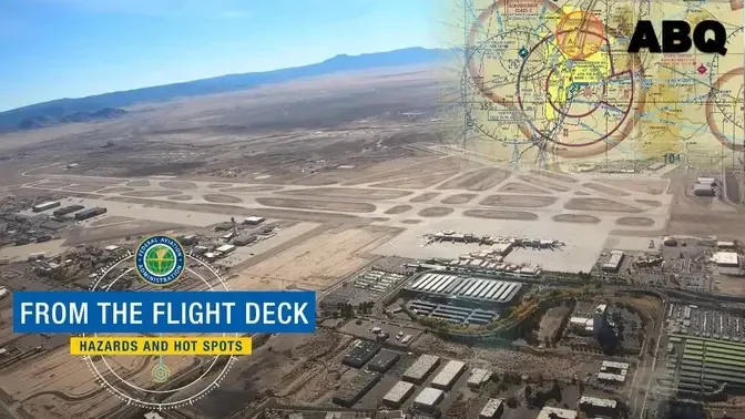 From the Flight Deck - Albuquerque International Sunport Airport (ABQ)