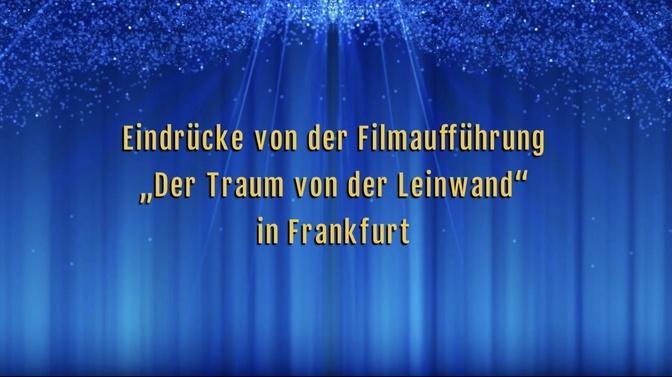 Eindrücke von der Filmaufführung "Der Traum von der Leinwand" in Frankfurt