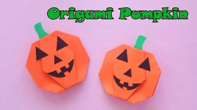 Easy Origami Paper Pumpkin Tutorial Easy Origami Paper Pumpkin Tutorial
