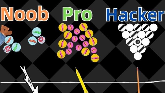 Bubble Pop! | Noob vs Pro vs Hacker | DuDu games