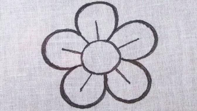 Hand Embroidery Very Easy Flower Embroidery Fancy Flower Design Beautiful Flower Sewing Easy Tutor