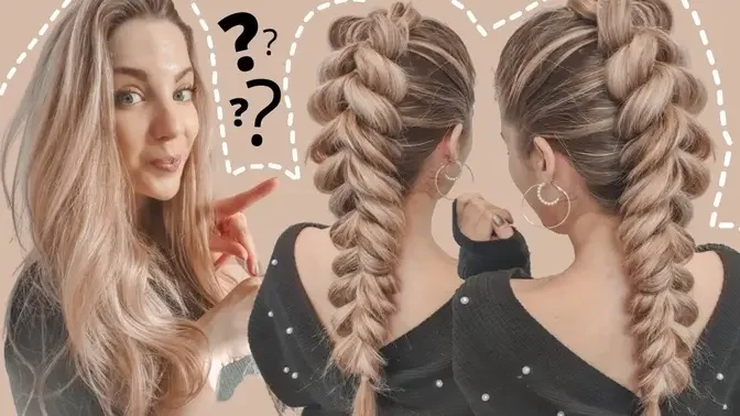 ASTUCE COIFFURE FACILE et rapide - Fausse tresse facile à faire - Belle tresse facile a faire