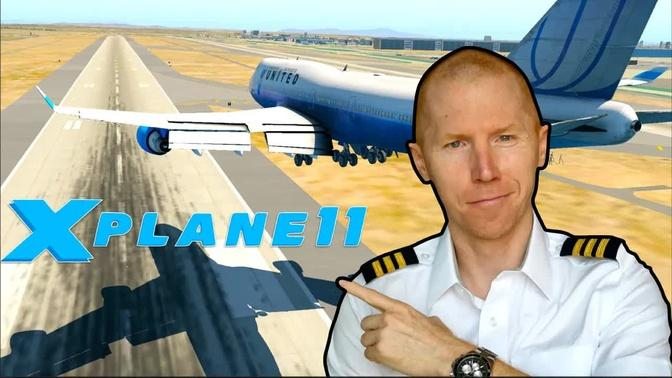 Real 747 Pilot Plays Xplane 11 | Flight Simulator