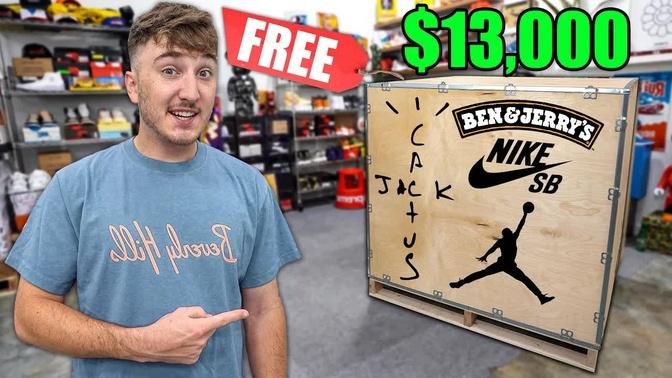 Unboxing A FREE $13,000 Sneaker Mystery Box...