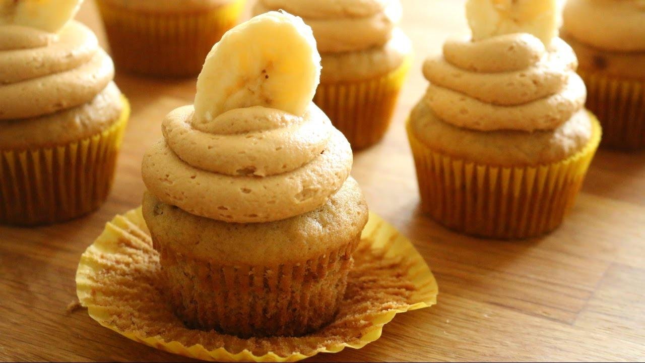 Peanut Butter Banana Cupcakes | sweetco0kiepie