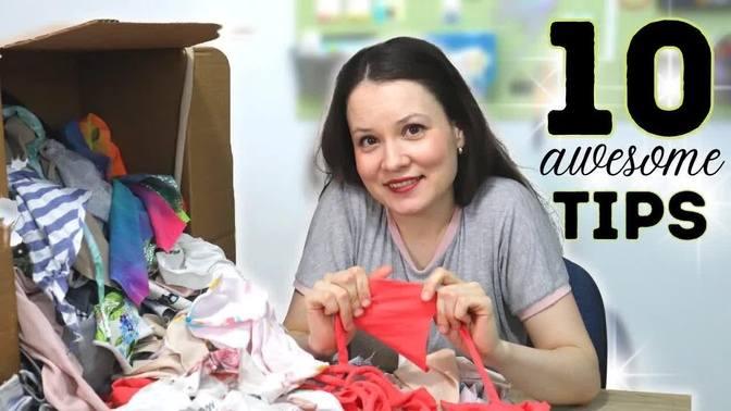 10 of my best tips for sewing with fabric scraps!