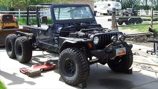 10]-Jeep Wrangler TJ 6x6 Off Road Truck Build Project