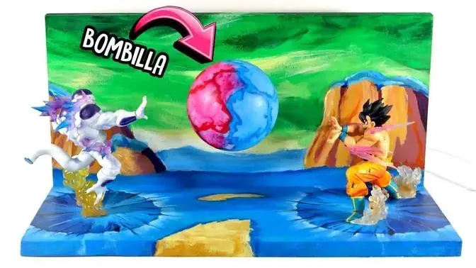 Lámpara de decoración casera GOKU x Freezer | Tutorial Dragon Ball Z | DIY Lámpara de decoración casera GOKU x Freezer | Tutorial Dragon Ball Z | DIY