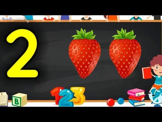 Learn Numbers | fruit names | Numbers for kids  | learn fruits | Counting for kids |#numbers #123