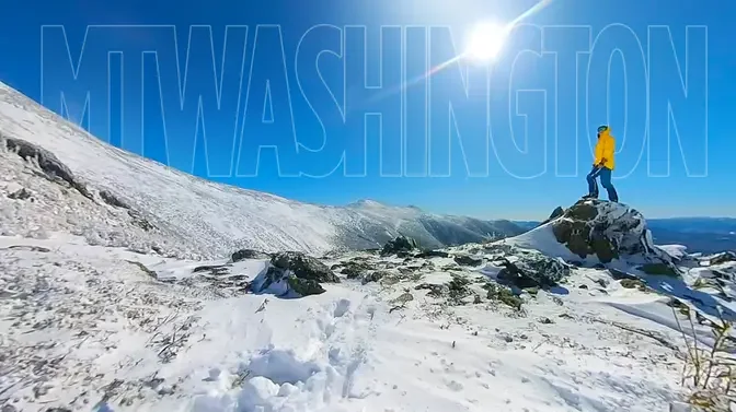 Mount Washington, NH — Yop! That's how it went...    down.