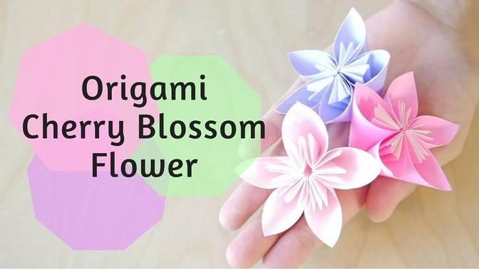 How to Make Origami Cherry Blossom Flower | Videos | FumikaSaku | Gan ...