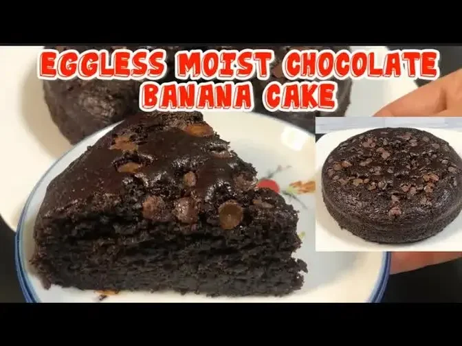 EGGLESS MOIST CHOCOLATE BANANA CAKE NO EGG CHOCOLATE BANANA CAKE CHOCOLATE  BANANA CAKE RECIPE